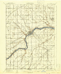 Napoleon Ohio Historical topographic map, 1:62500 scale, 15 X 15 Minute, Year 1908