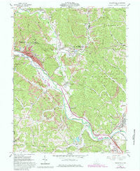 Nelsonville Ohio Historical topographic map, 1:24000 scale, 7.5 X 7.5 Minute, Year 1961