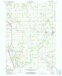 Nevada Ohio Historical topographic map, 1:24000 scale, 7.5 X 7.5 Minute, Year 1960