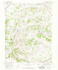 New Burlington Ohio Historical topographic map, 1:24000 scale, 7.5 X 7.5 Minute, Year 1968