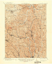 New Lexington Ohio Historical topographic map, 1:62500 scale, 15 X 15 Minute, Year 1911