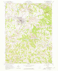 New Lexington Ohio Historical topographic map, 1:24000 scale, 7.5 X 7.5 Minute, Year 1961