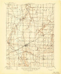 New London Ohio Historical topographic map, 1:62500 scale, 15 X 15 Minute, Year 1908