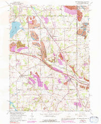 New Middletown Ohio Historical topographic map, 1:24000 scale, 7.5 X 7.5 Minute, Year 1963