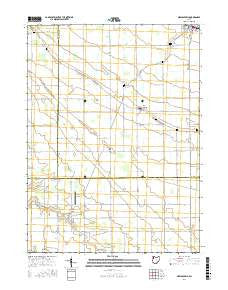 New Bavaria Ohio Current topographic map, 1:24000 scale, 7.5 X 7.5 Minute, Year 2016