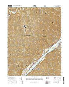 New Matamoras Ohio Current topographic map, 1:24000 scale, 7.5 X 7.5 Minute, Year 2016