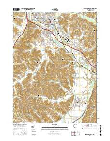 New Philadelphia Ohio Current topographic map, 1:24000 scale, 7.5 X 7.5 Minute, Year 2016