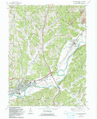 Newcomerstown Ohio Historical topographic map, 1:24000 scale, 7.5 X 7.5 Minute, Year 1993