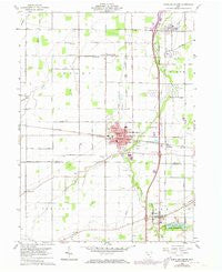 North Baltimore Ohio Historical topographic map, 1:24000 scale, 7.5 X 7.5 Minute, Year 1960