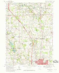 North Canton Ohio Historical topographic map, 1:24000 scale, 7.5 X 7.5 Minute, Year 1967