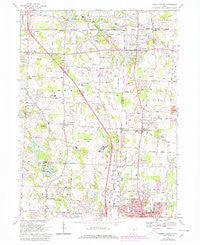 North Canton Ohio Historical topographic map, 1:24000 scale, 7.5 X 7.5 Minute, Year 1967