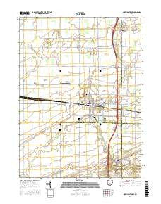 North Baltimore Ohio Current topographic map, 1:24000 scale, 7.5 X 7.5 Minute, Year 2016