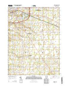 Norwalk Ohio Historical topographic map, 1:24000 scale, 7.5 X 7.5 Minute, Year 2013