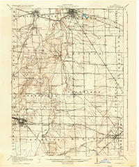Norwalk Ohio Historical topographic map, 1:62500 scale, 15 X 15 Minute, Year 1915