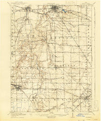 Norwalk Ohio Historical topographic map, 1:62500 scale, 15 X 15 Minute, Year 1915