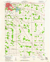 Norwalk Ohio Historical topographic map, 1:24000 scale, 7.5 X 7.5 Minute, Year 1960