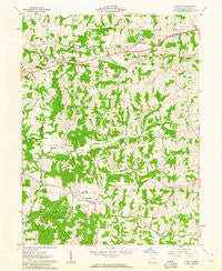Norwich Ohio Historical topographic map, 1:24000 scale, 7.5 X 7.5 Minute, Year 1961