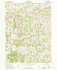 Norwich Ohio Historical topographic map, 1:24000 scale, 7.5 X 7.5 Minute, Year 1961