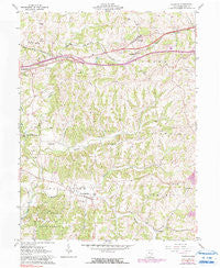 Norwich Ohio Historical topographic map, 1:24000 scale, 7.5 X 7.5 Minute, Year 1961