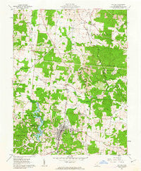 Oak Hill Ohio Historical topographic map, 1:24000 scale, 7.5 X 7.5 Minute, Year 1961