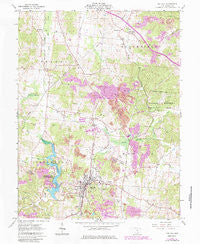Oak Hill Ohio Historical topographic map, 1:24000 scale, 7.5 X 7.5 Minute, Year 1961