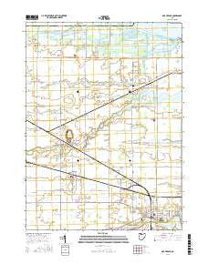 Oak Harbor Ohio Current topographic map, 1:24000 scale, 7.5 X 7.5 Minute, Year 2016
