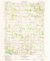Olivesburg Ohio Historical topographic map, 1:24000 scale, 7.5 X 7.5 Minute, Year 1960