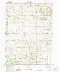 Olivesburg Ohio Historical topographic map, 1:24000 scale, 7.5 X 7.5 Minute, Year 1960