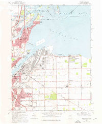 Oregon Ohio Historical topographic map, 1:24000 scale, 7.5 X 7.5 Minute, Year 1965
