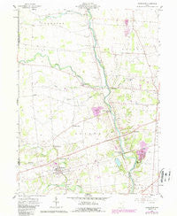 Ostrander Ohio Historical topographic map, 1:24000 scale, 7.5 X 7.5 Minute, Year 1961