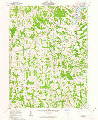 Otsego Ohio Historical topographic map, 1:24000 scale, 7.5 X 7.5 Minute, Year 1962