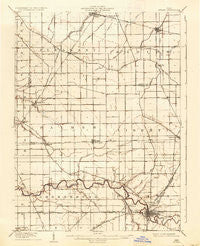 Ottawa Ohio Historical topographic map, 1:62500 scale, 15 X 15 Minute, Year 1908
