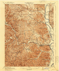 Otway Ohio Historical topographic map, 1:62500 scale, 15 X 15 Minute, Year 1917