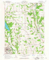 Oxford Ohio Historical topographic map, 1:24000 scale, 7.5 X 7.5 Minute, Year 1961