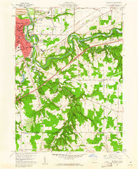 Painesville Ohio Historical topographic map, 1:24000 scale, 7.5 X 7.5 Minute, Year 1960
