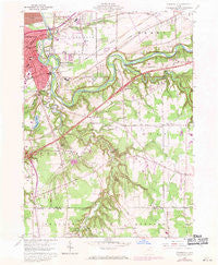 Painesville Ohio Historical topographic map, 1:24000 scale, 7.5 X 7.5 Minute, Year 1960