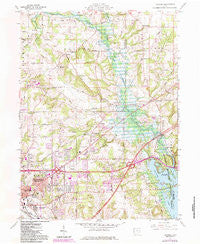 Pavonia Ohio Historical topographic map, 1:24000 scale, 7.5 X 7.5 Minute, Year 1960