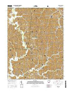 Pedro Ohio Current topographic map, 1:24000 scale, 7.5 X 7.5 Minute, Year 2016