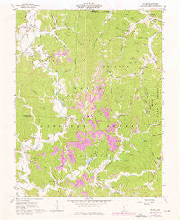 Pedro Ohio Historical topographic map, 1:24000 scale, 7.5 X 7.5 Minute, Year 1961