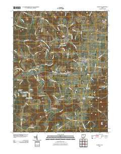 Peebles Ohio Historical topographic map, 1:24000 scale, 7.5 X 7.5 Minute, Year 2010