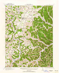 Peebles Ohio Historical topographic map, 1:62500 scale, 15 X 15 Minute, Year 1916