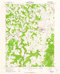 Peebles Ohio Historical topographic map, 1:24000 scale, 7.5 X 7.5 Minute, Year 1961