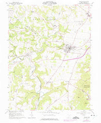 Peebles Ohio Historical topographic map, 1:24000 scale, 7.5 X 7.5 Minute, Year 1961