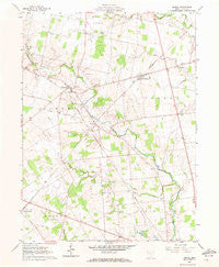 Peoria Ohio Historical topographic map, 1:24000 scale, 7.5 X 7.5 Minute, Year 1961