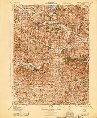 Perrysville Ohio Historical topographic map, 1:62500 scale, 15 X 15 Minute, Year 1944