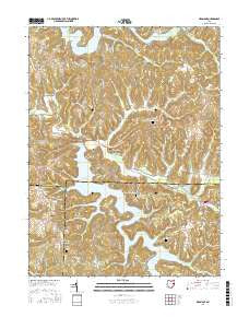 Piedmont Ohio Current topographic map, 1:24000 scale, 7.5 X 7.5 Minute, Year 2016