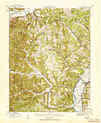 Piketon Ohio Historical topographic map, 1:62500 scale, 15 X 15 Minute, Year 1915