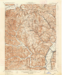 Piketon Ohio Historical topographic map, 1:62500 scale, 15 X 15 Minute, Year 1917