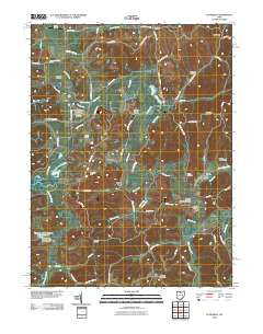 Plainfield Ohio Historical topographic map, 1:24000 scale, 7.5 X 7.5 Minute, Year 2010