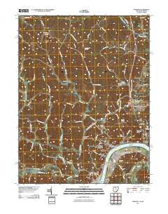 Pomeroy Ohio Historical topographic map, 1:24000 scale, 7.5 X 7.5 Minute, Year 2011